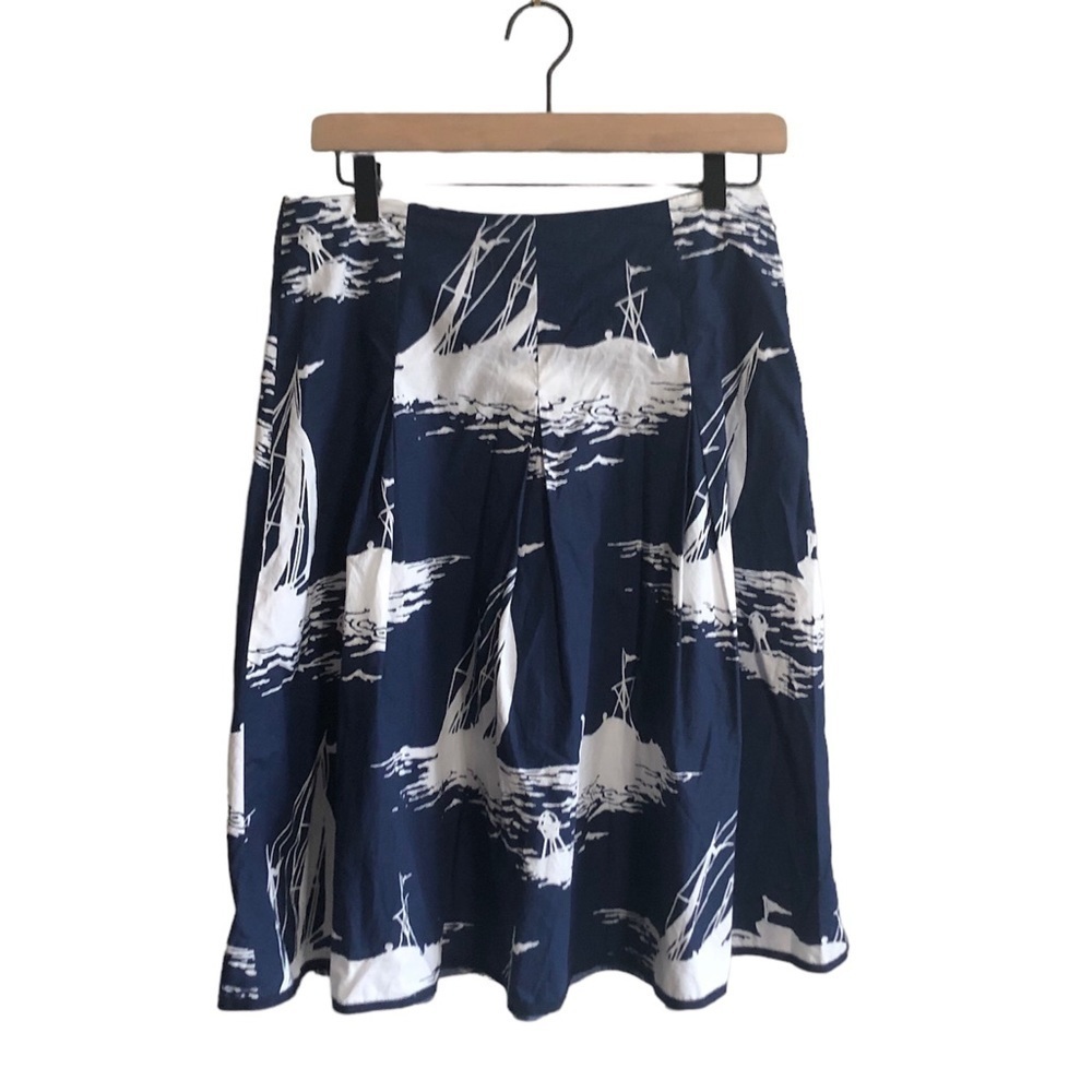 Talbots Knee Length Nautical Skirt Size 4